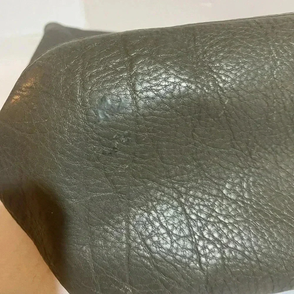 Michael kors grey distressed leather hobo/ shoulder handbag
